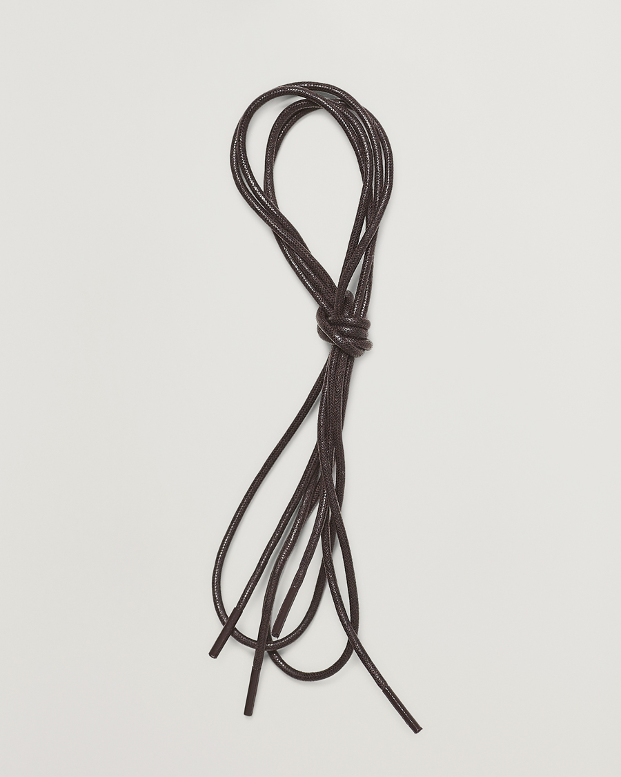 Men | Shoe Care | Saphir Medaille d'Or | Shoe Laces Thin Waxed 75cm Dark Brown