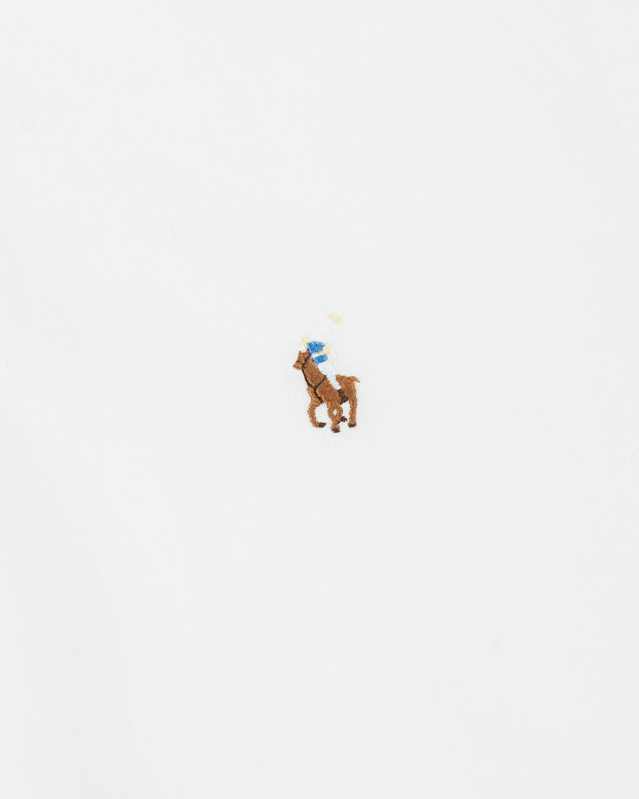 Men | Shirts | Polo Ralph Lauren | Slim Fit Short Sleeve Button Down Shirt White