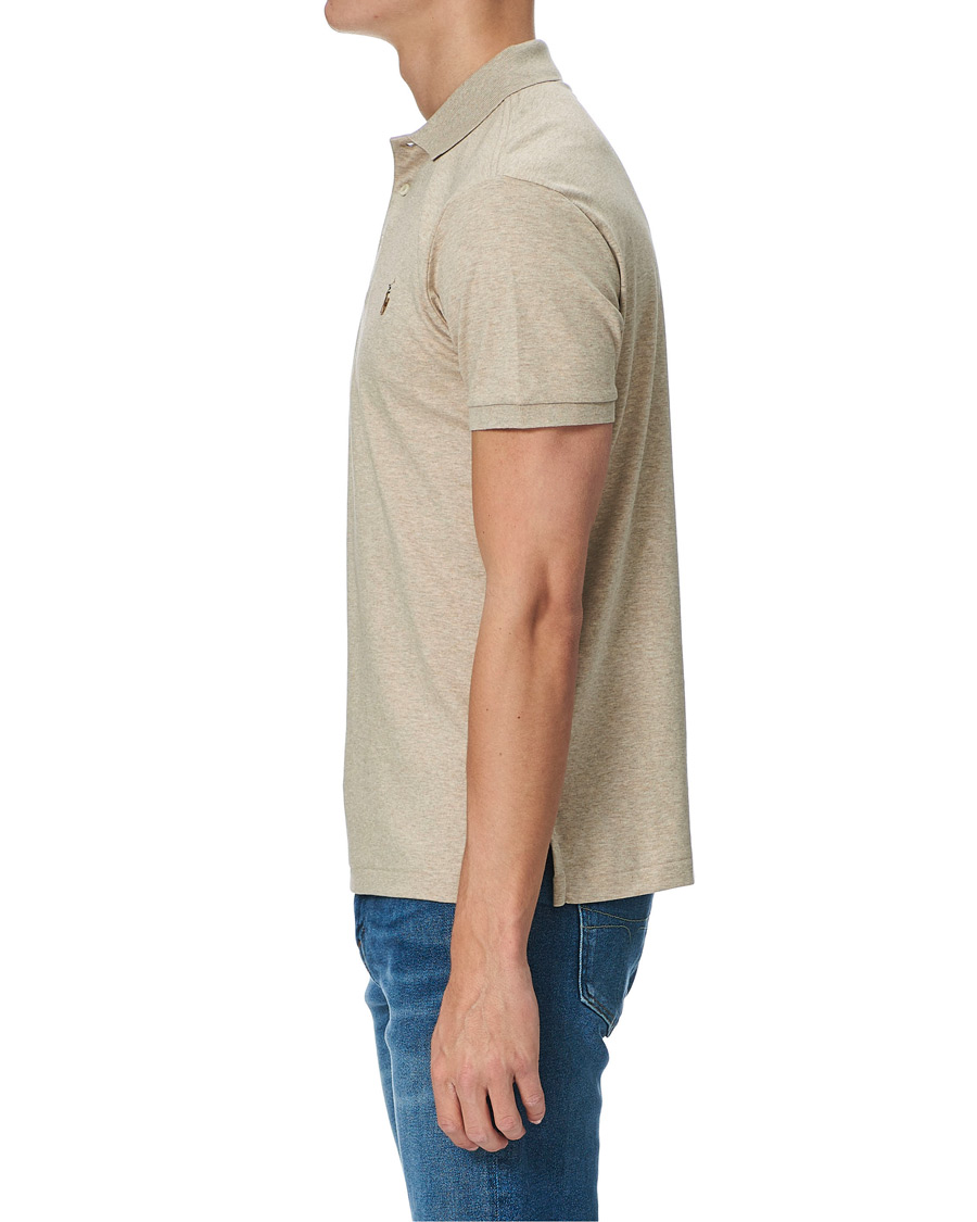 Men | Polo Shirts | Polo Ralph Lauren | Luxury Pima Cotton Polo Tuscan Beige Heather