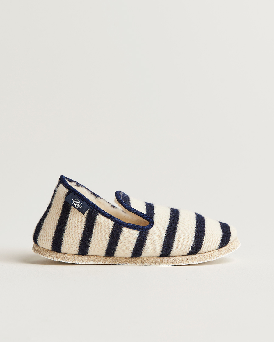 Men | Armor-lux Maoutig Home Slippers Nature/Navy | Armor-lux | Maoutig Home Slippers Nature/Navy