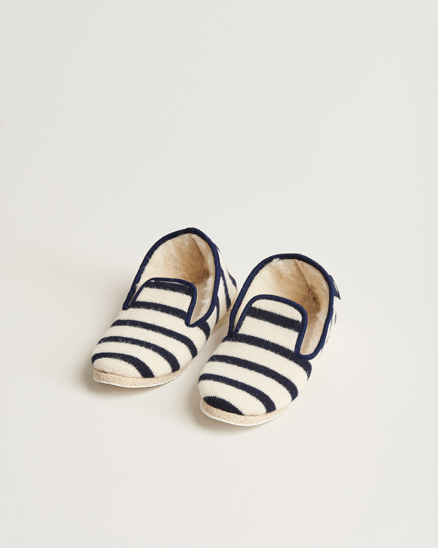 Men | Armor-lux Maoutig Home Slippers Nature/Navy | Armor-lux | Maoutig Home Slippers Nature/Navy