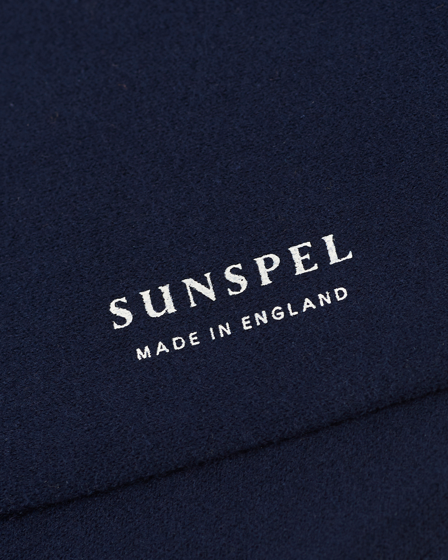 Men | Underwear & Socks | Sunspel | Cotton Blend Socks Navy