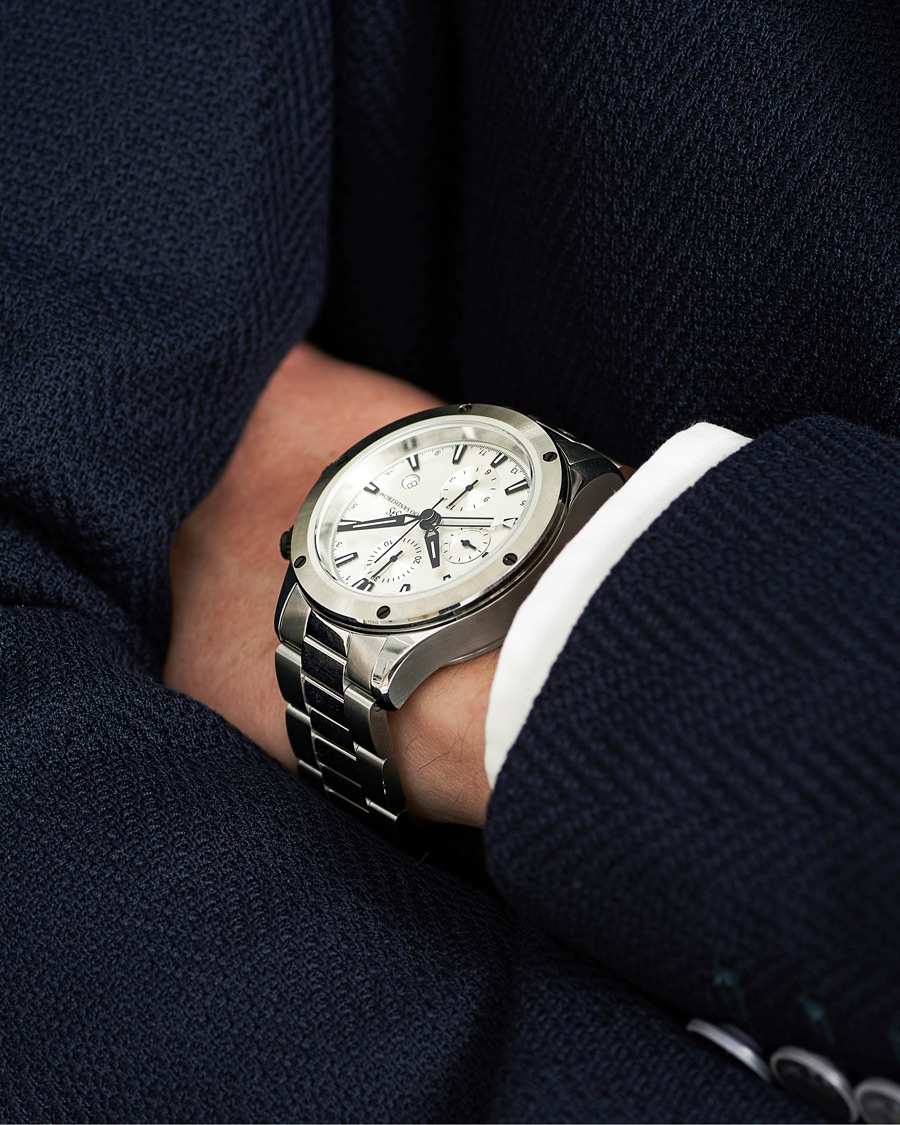 Men | Sjöö Sandström UTC Extreme 44,2mm White and Stainless Steel | Sjöö Sandström | UTC Extreme 44,2mm White and Stainless Steel
