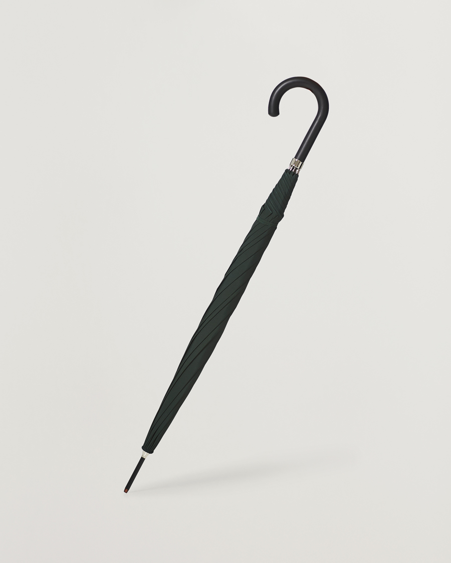 Men | Umbrellas | Fox Umbrellas | Hardwood Automatic Umbrella Racing Green