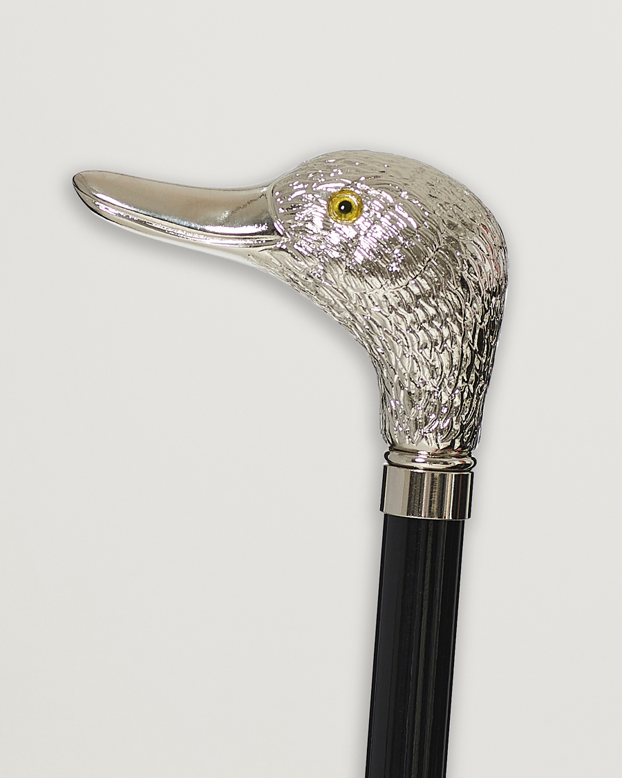 Men | Umbrellas | Fox Umbrellas | Silver Duck Umbrella Black Black