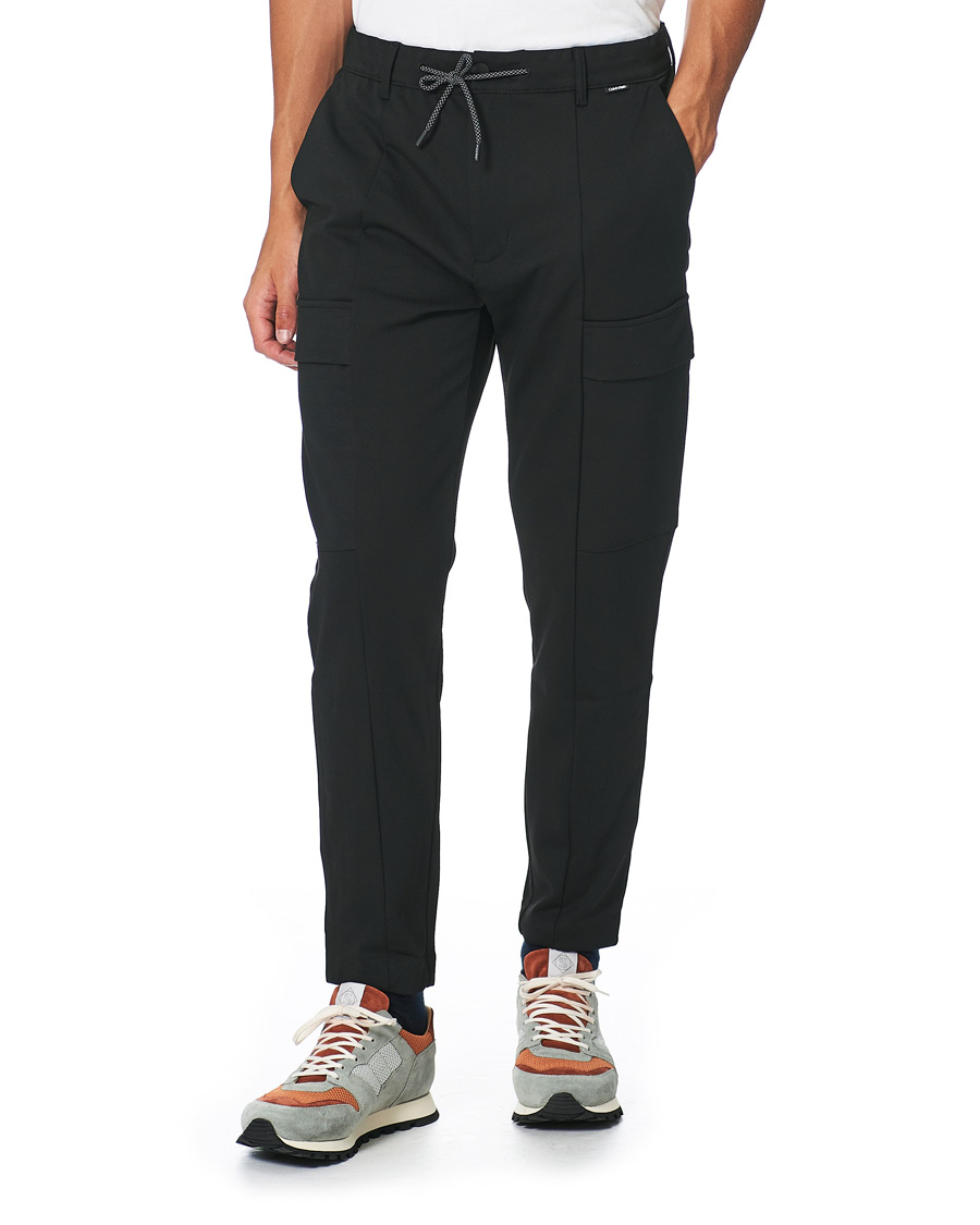 Men | Trousers | Calvin Klein | Comfort Knit Cargo Pants Black