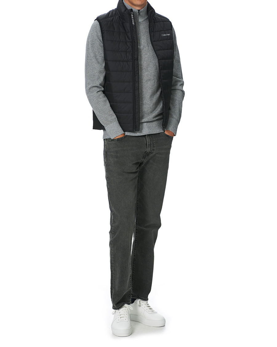 Men | Coats & Jackets | Calvin Klein | Essential Logo Down Vest Black