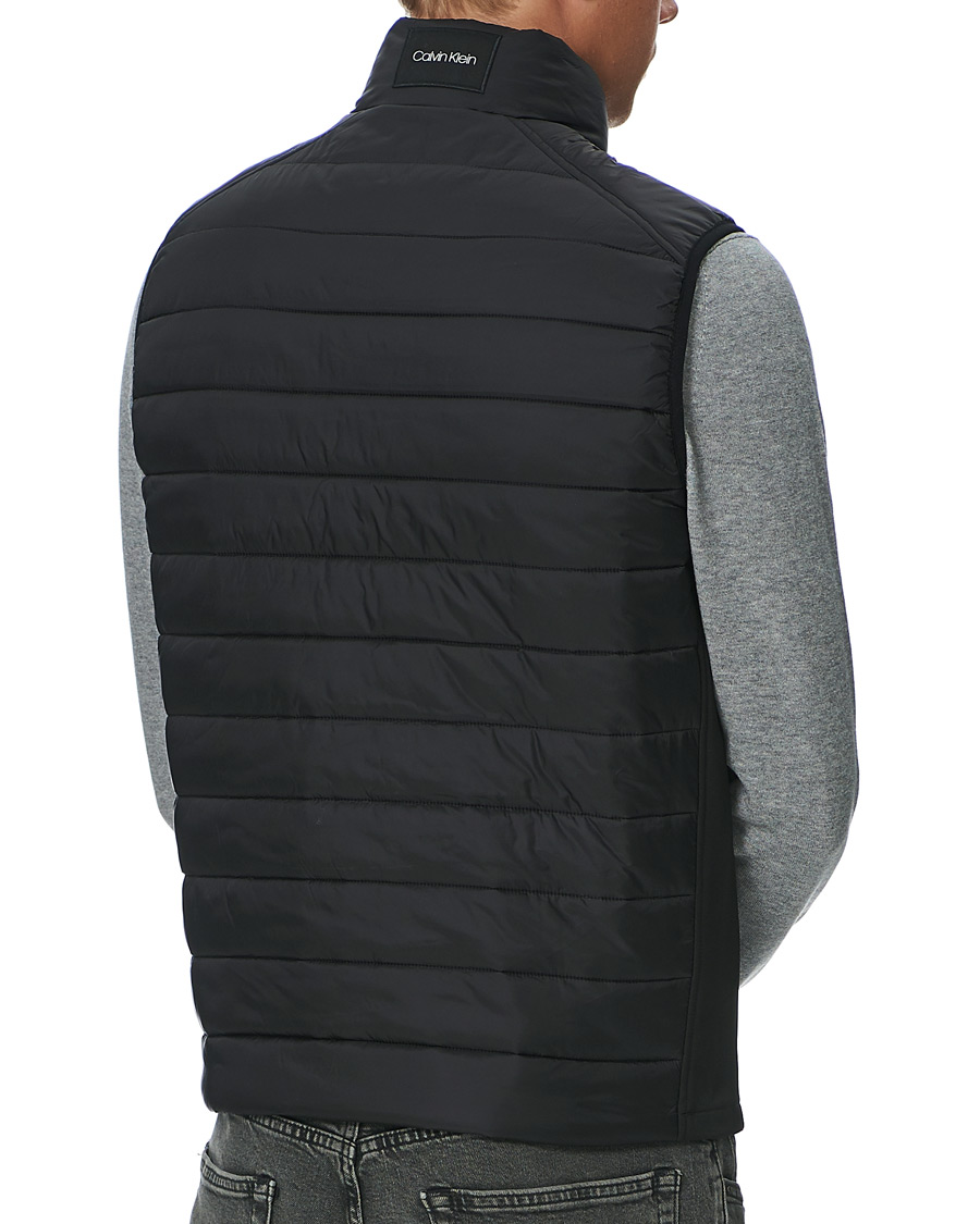 Men | Coats & Jackets | Calvin Klein | Essential Logo Down Vest Black