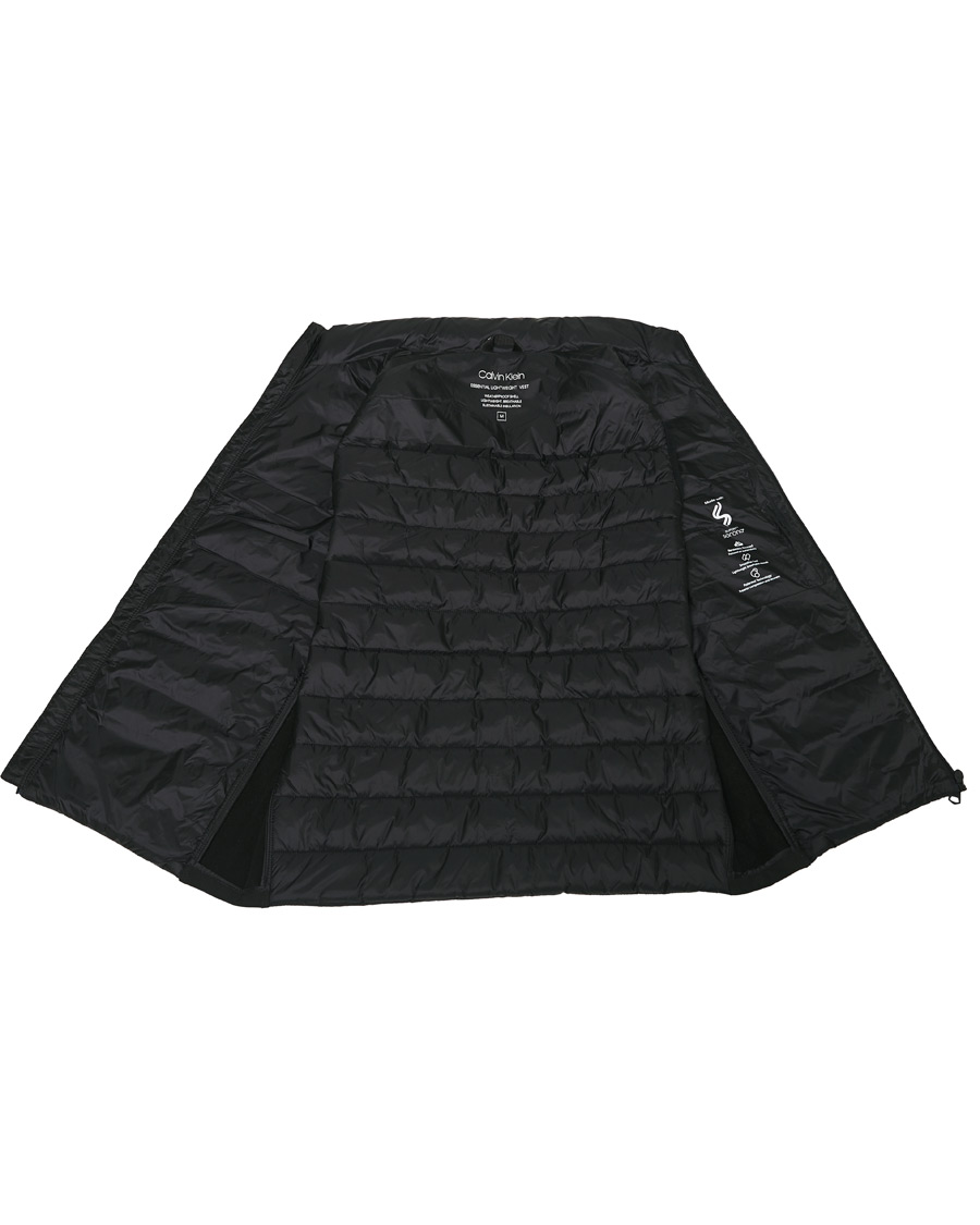 Men | Coats & Jackets | Calvin Klein | Essential Logo Down Vest Black