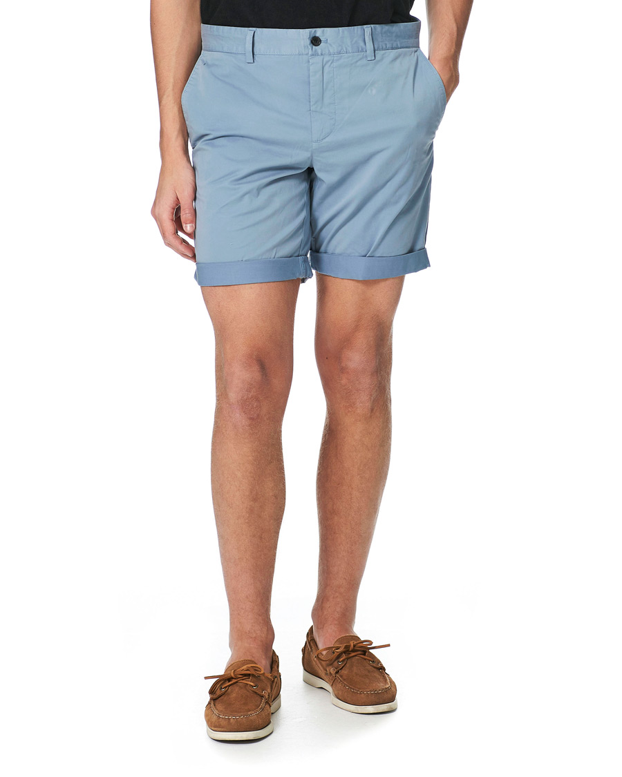 Men | Shorts | J.Lindeberg | Nathan Super Satin Shorts Steel Blue