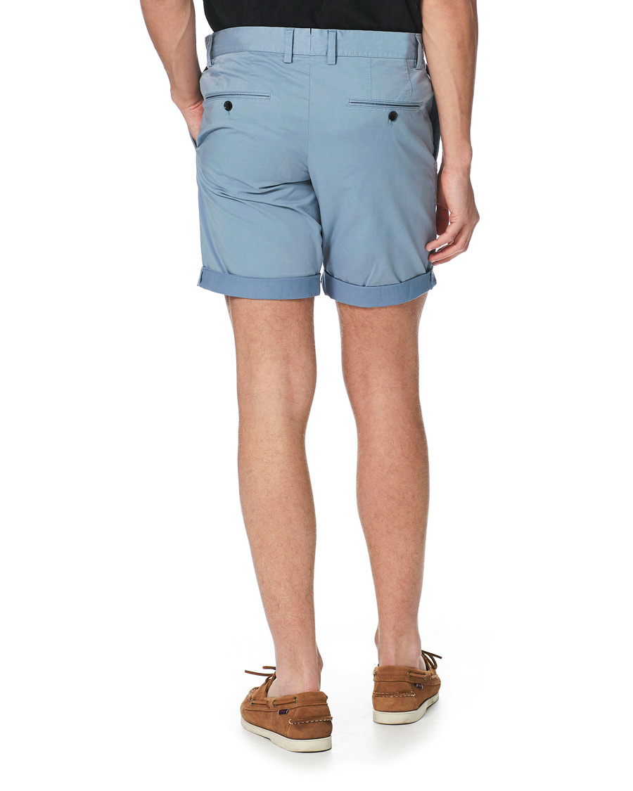 Men | Shorts | J.Lindeberg | Nathan Super Satin Shorts Steel Blue