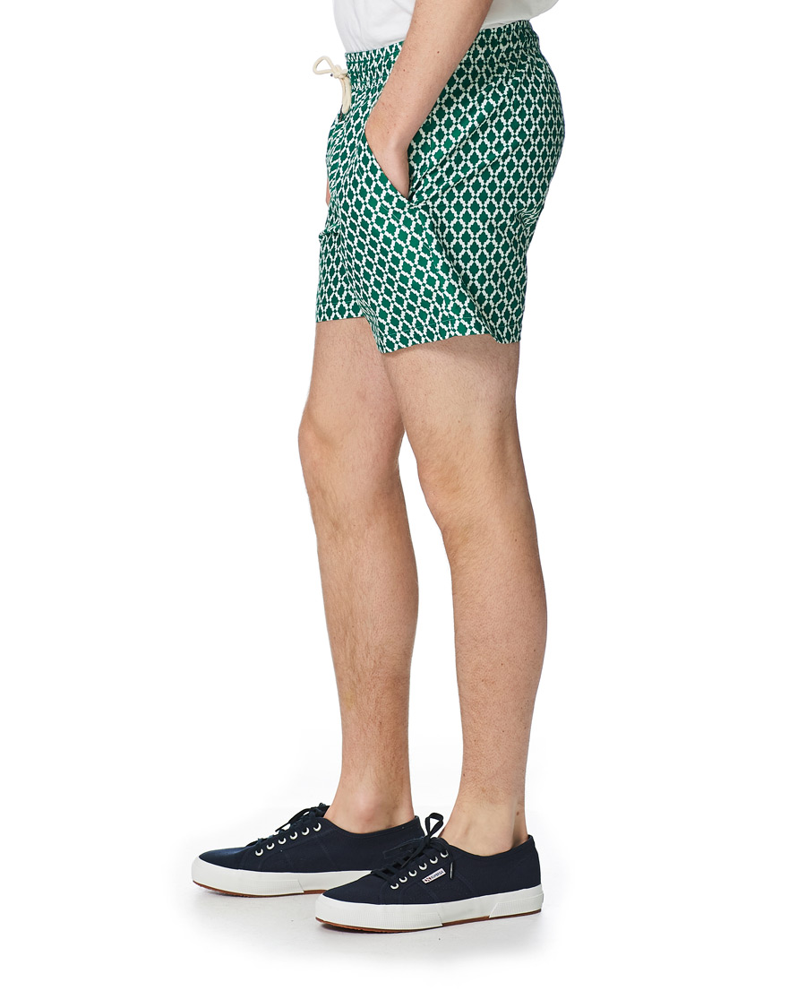Men | Swimwear | OAS | Printed Swim Shorts Green Tile