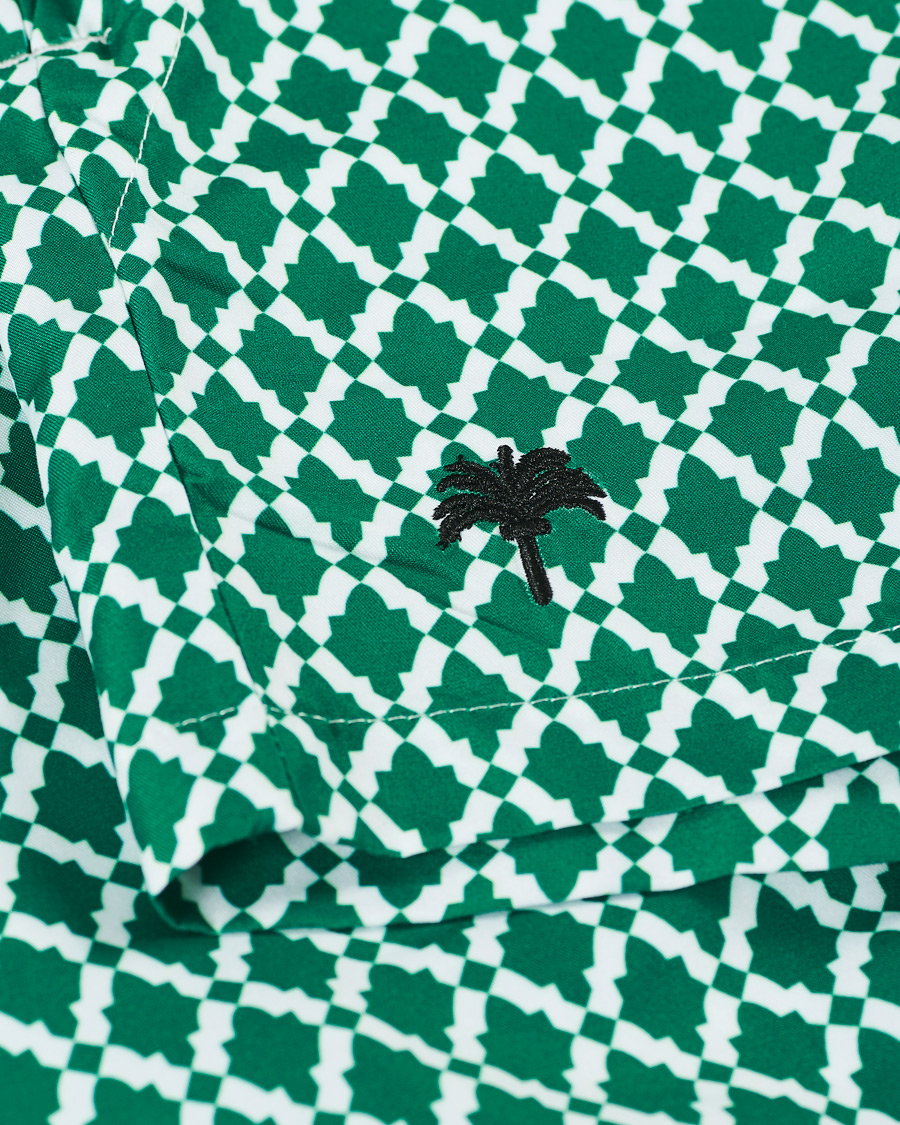 Men | Swimwear | OAS | Printed Swim Shorts Green Tile