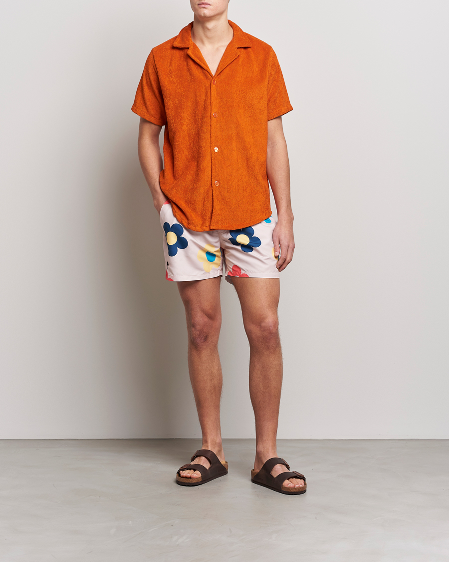 Men | Shirts | OAS | Terry Cuba Short Sleeve Shirt Terracotta