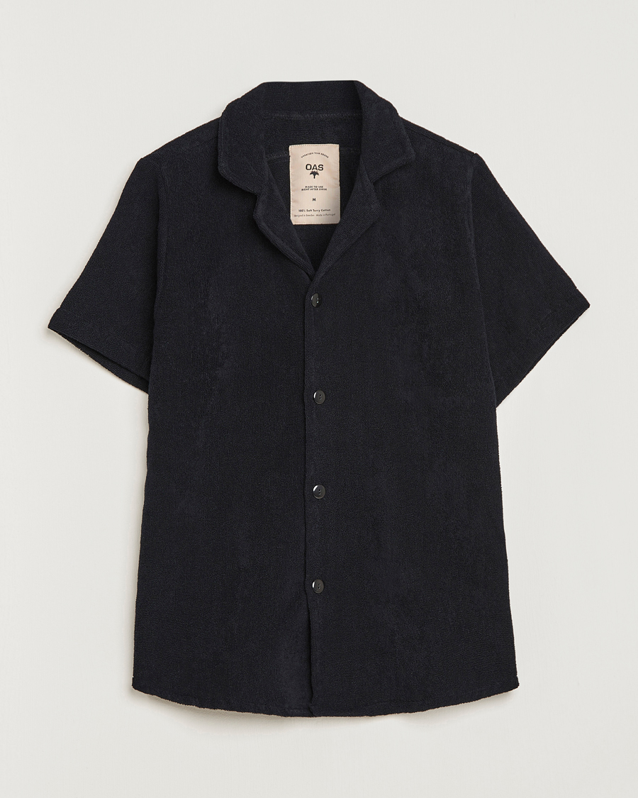 Men | Shirts | OAS | Terry Cuba Short Sleeve Shirt Black