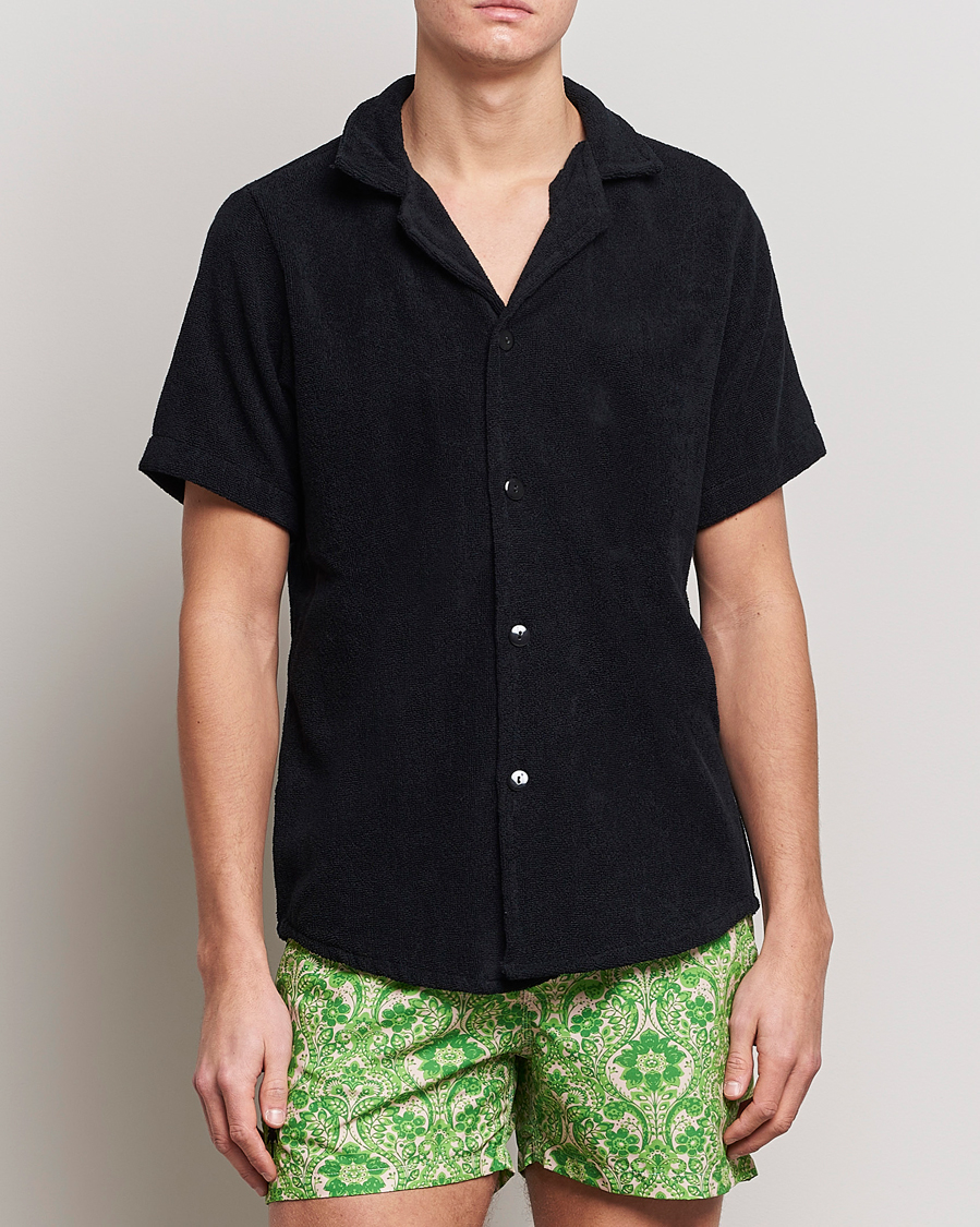 Men | Shirts | OAS | Terry Cuba Short Sleeve Shirt Black