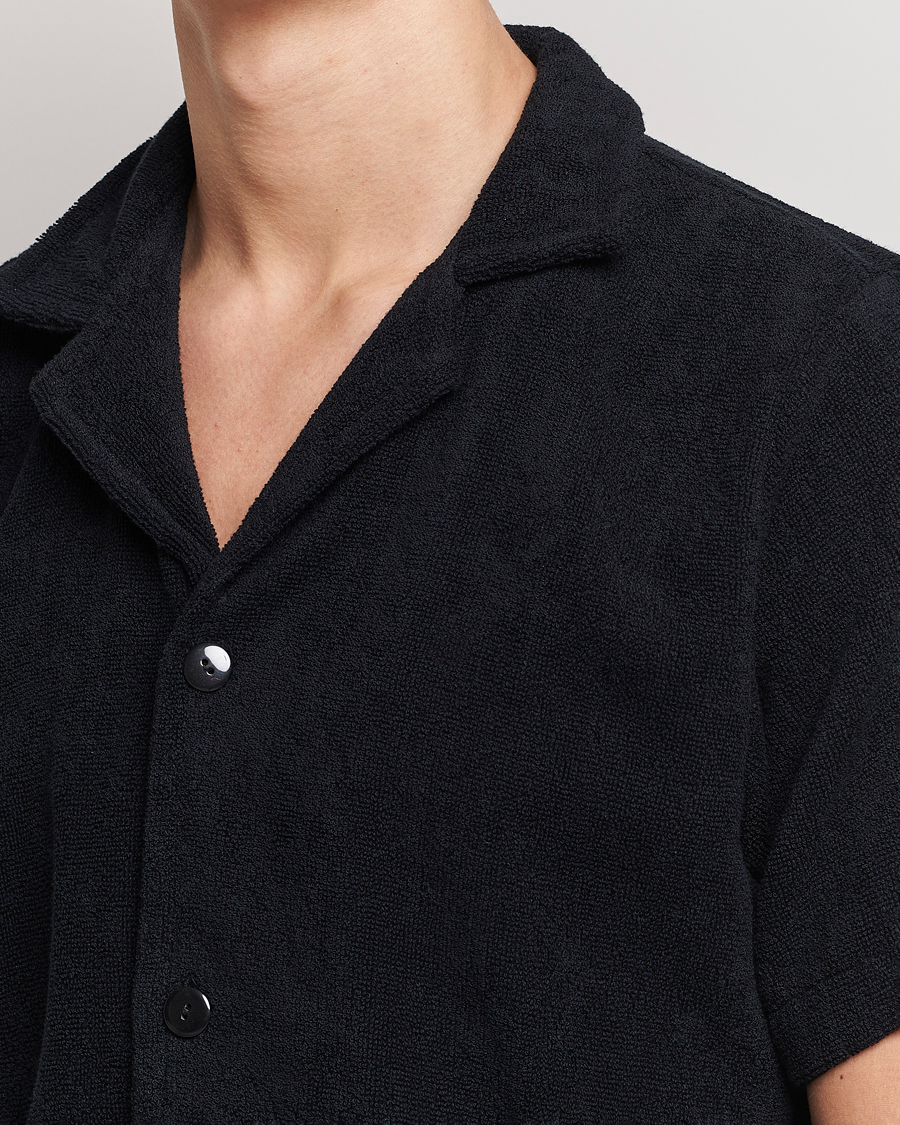 Men | Shirts | OAS | Terry Cuba Short Sleeve Shirt Black