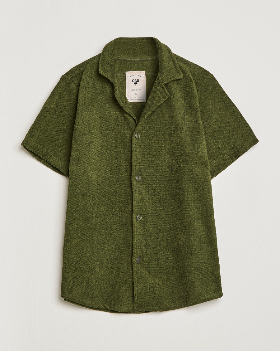 Men | Shirts | OAS | Terry Cuba Short Sleeve Shirt Army