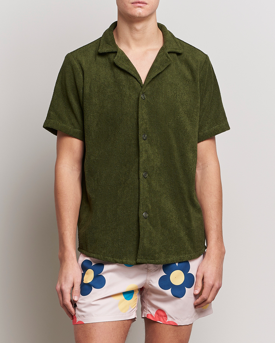 Men | Shirts | OAS | Terry Cuba Short Sleeve Shirt Army