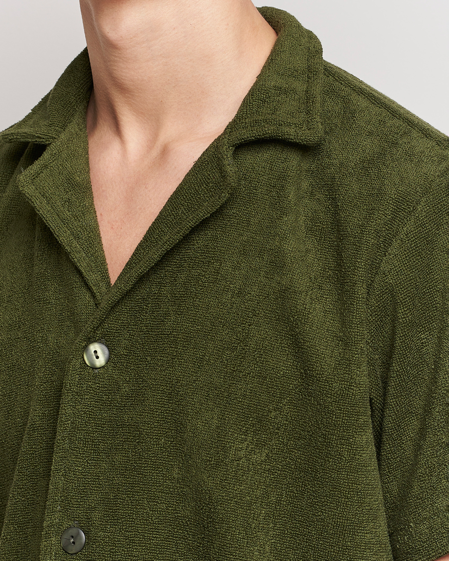 Men | Shirts | OAS | Terry Cuba Short Sleeve Shirt Army