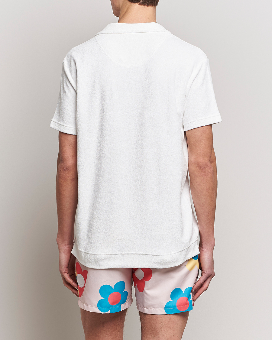 Men | Polo Shirts | OAS | Short Sleeve Terry Polo White