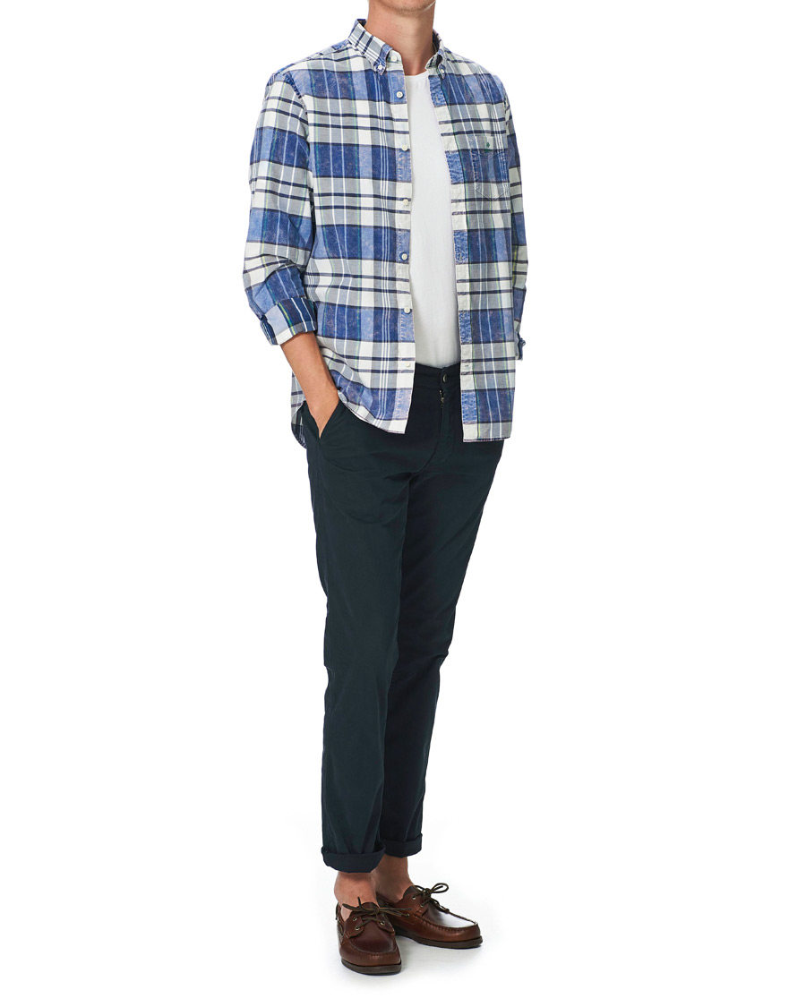 Men | Shirts | GANT | Regular Fit Bold Check Shirt Collage Blue