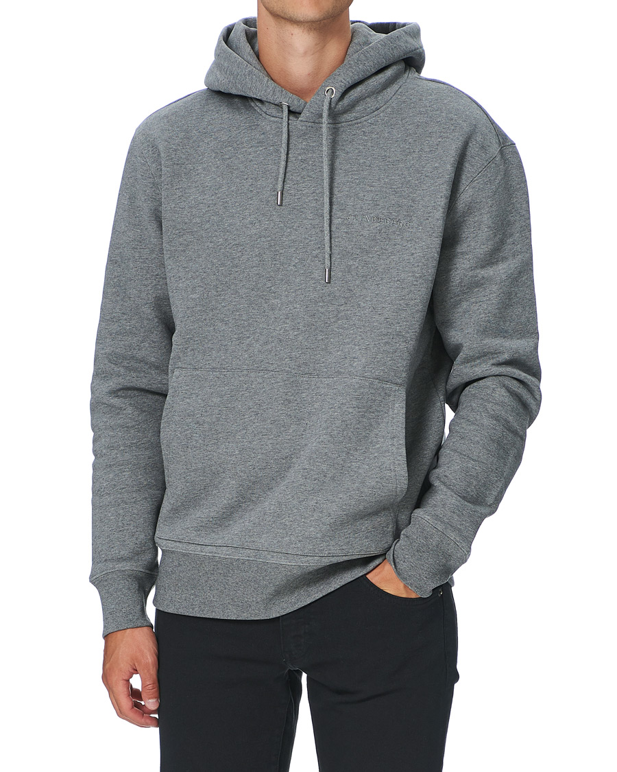 Men | Sweaters & Knitwear | J.Lindeberg | Chip Pocket Hoodie Stone Grey Melange