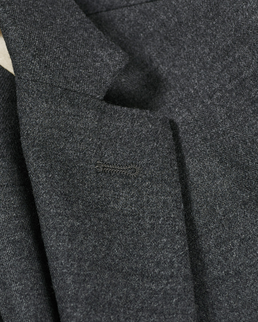 Men | Blazers | Barena | Borgo Unconstructed Flannel Blazer Grey Melange