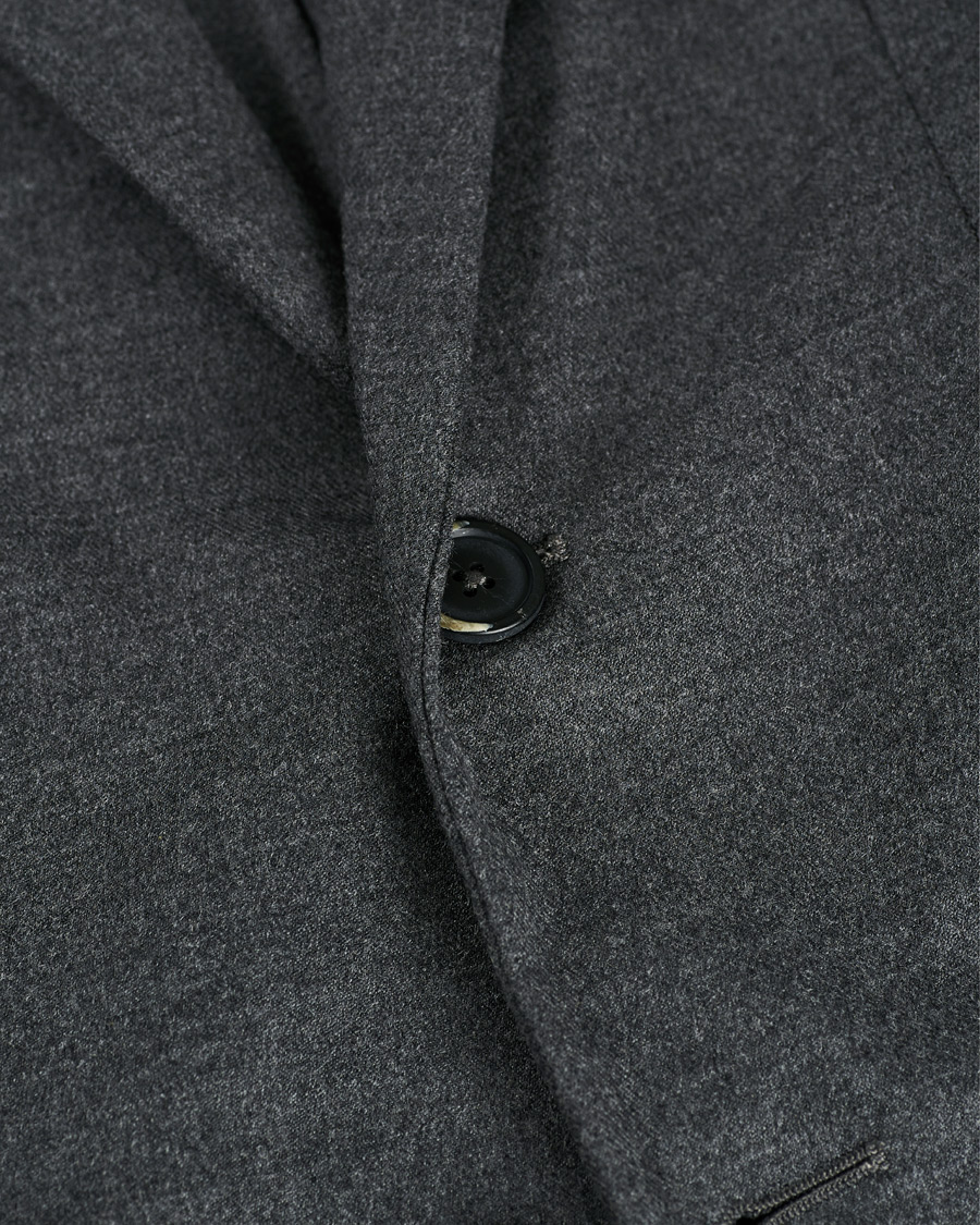 Men | Blazers | Barena | Borgo Unconstructed Flannel Blazer Grey Melange