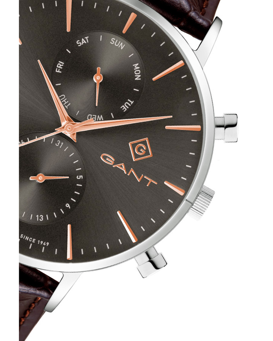 Men | GANT Park Hill Day Date II Leather/Grey | GANT | Park Hill Day Date II Leather/Grey