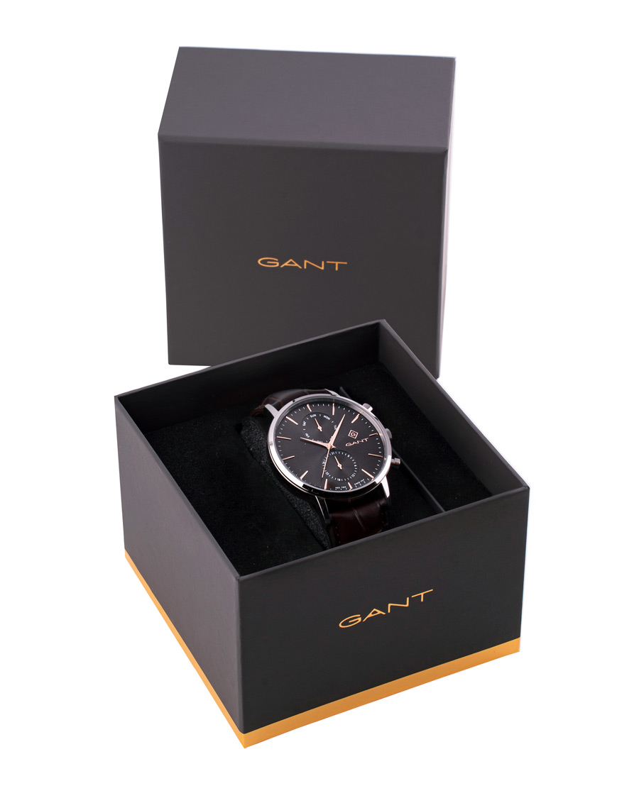 Men | GANT Park Hill Day Date II Leather/Grey | GANT | Park Hill Day Date II Leather/Grey