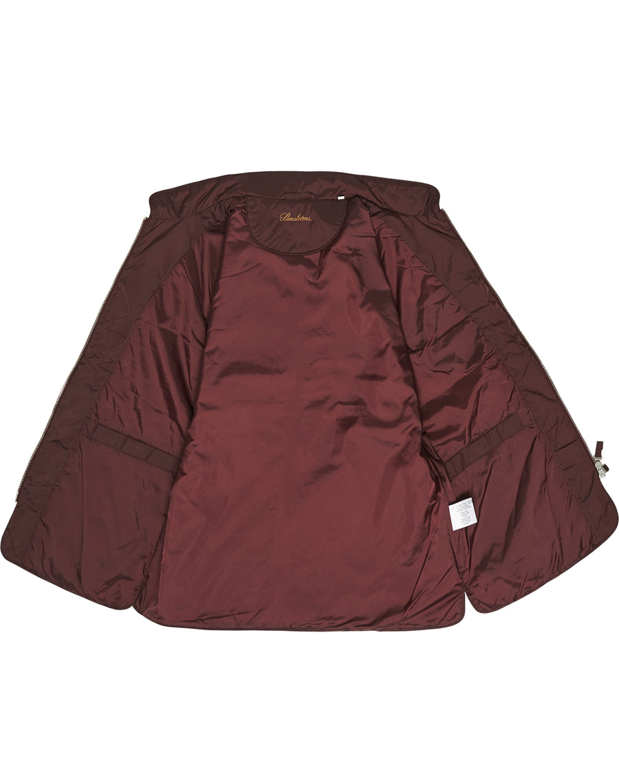 Men | Coats & Jackets | Stenströms | Quilted Nylon Vest Burgundy