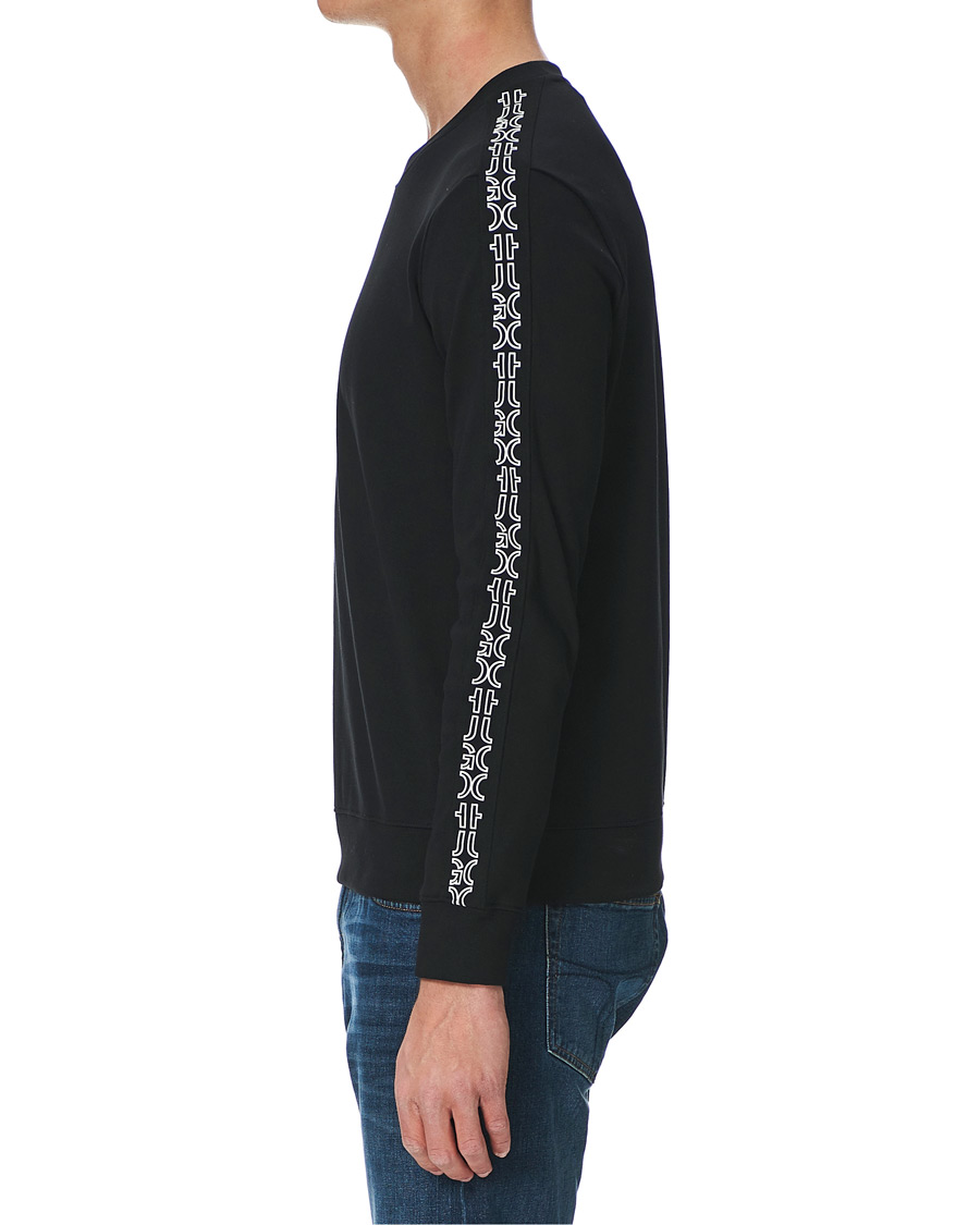 Men | Sweaters & Knitwear | HUGO | Doby Logo Sweatshirt Black