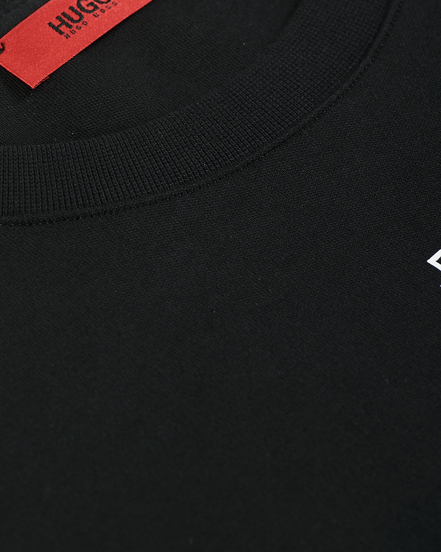 Men | Sweaters & Knitwear | HUGO | Doby Logo Sweatshirt Black
