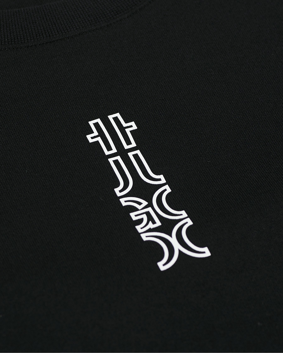 Men | Sweaters & Knitwear | HUGO | Doby Logo Sweatshirt Black