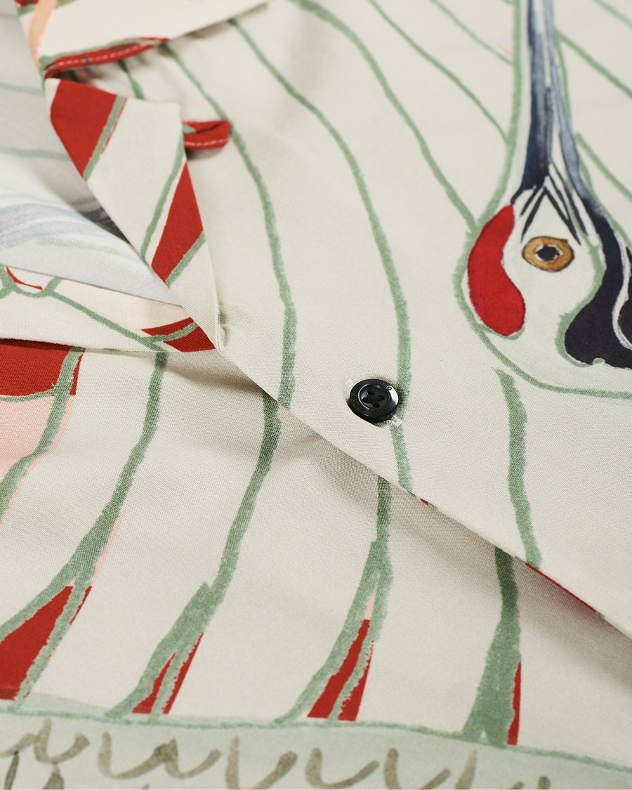 Men | Shirts | HUGO | Efab Printed Camp Collar Short Sleeve Shirt Multi