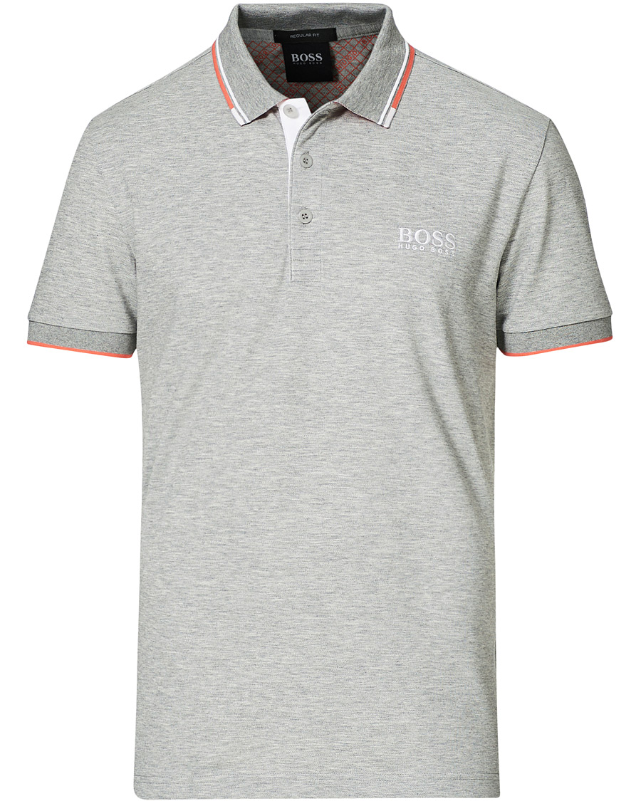 Men | Polo Shirts | BOSS GREEN | BOSS Athleisure Paddy Pro Polo Medium Grey