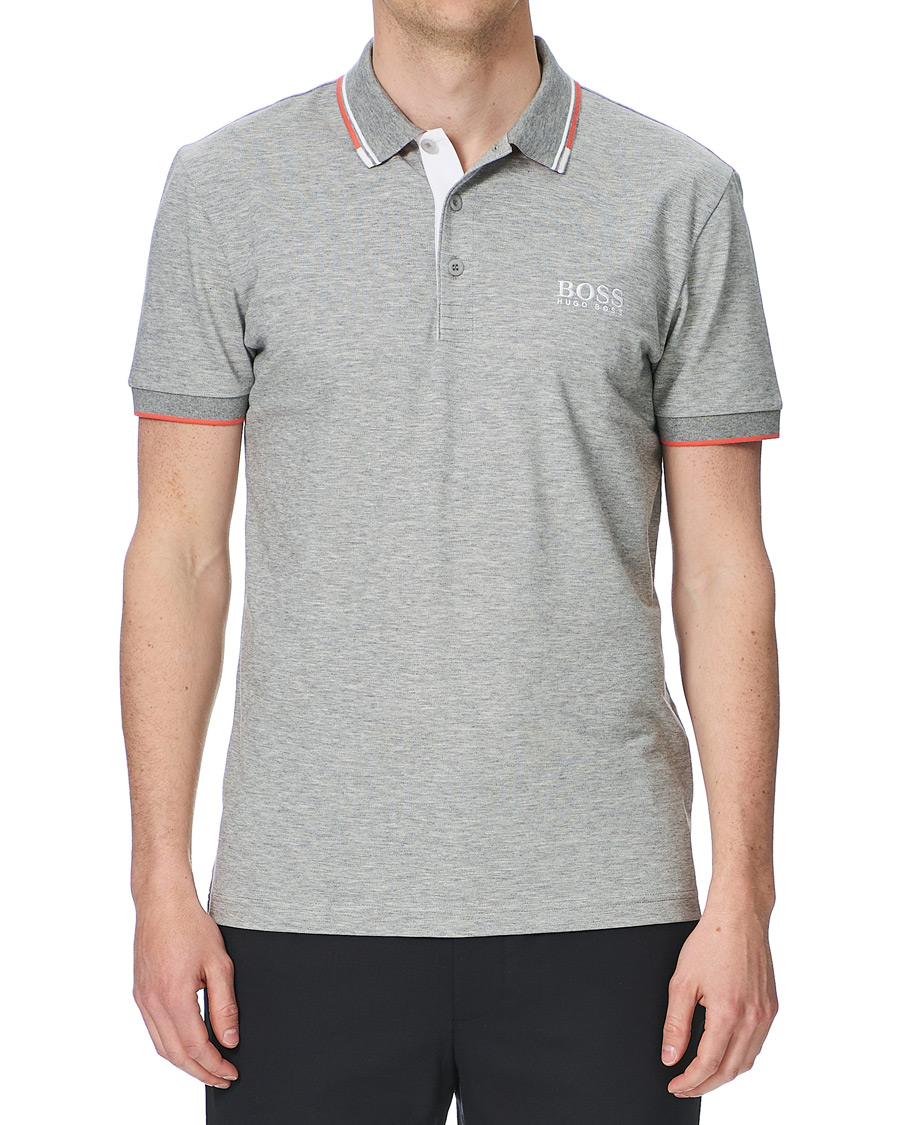 Men | Polo Shirts | BOSS GREEN | BOSS Athleisure Paddy Pro Polo Medium Grey