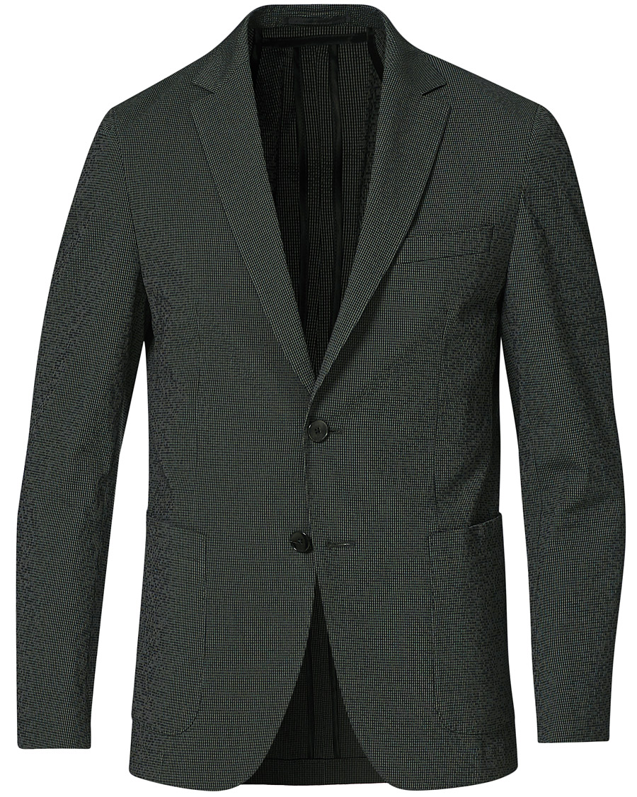 Men | Blazers | BOSS BLACK | BOSS Nolvay Seersucker Patch Pocket Blazer Dark Green