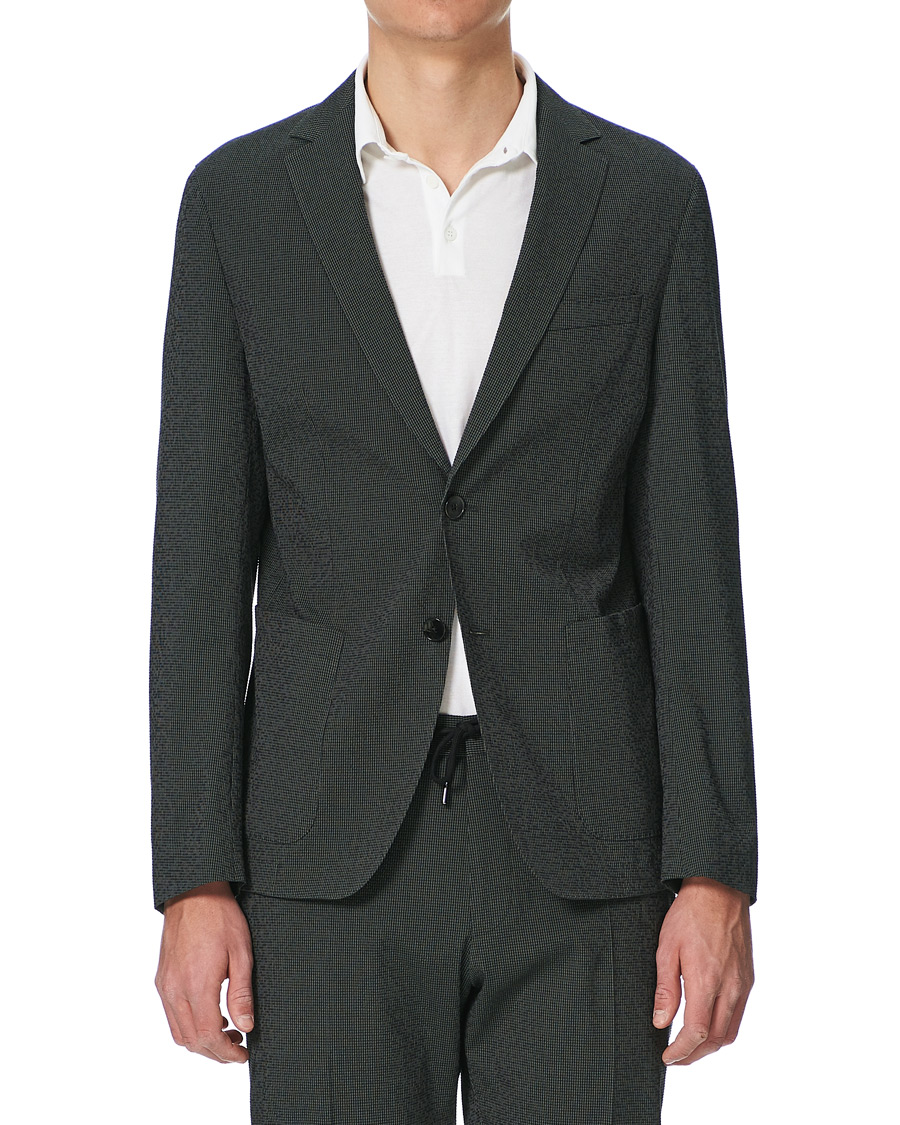 Men | Blazers | BOSS BLACK | BOSS Nolvay Seersucker Patch Pocket Blazer Dark Green