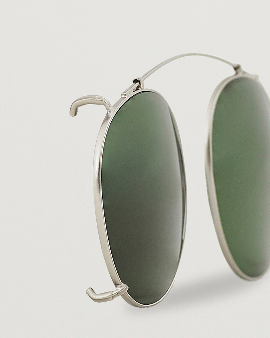 Men | Sunglasses | TBD Eyewear | Clip-ons Silver/Bottle Green