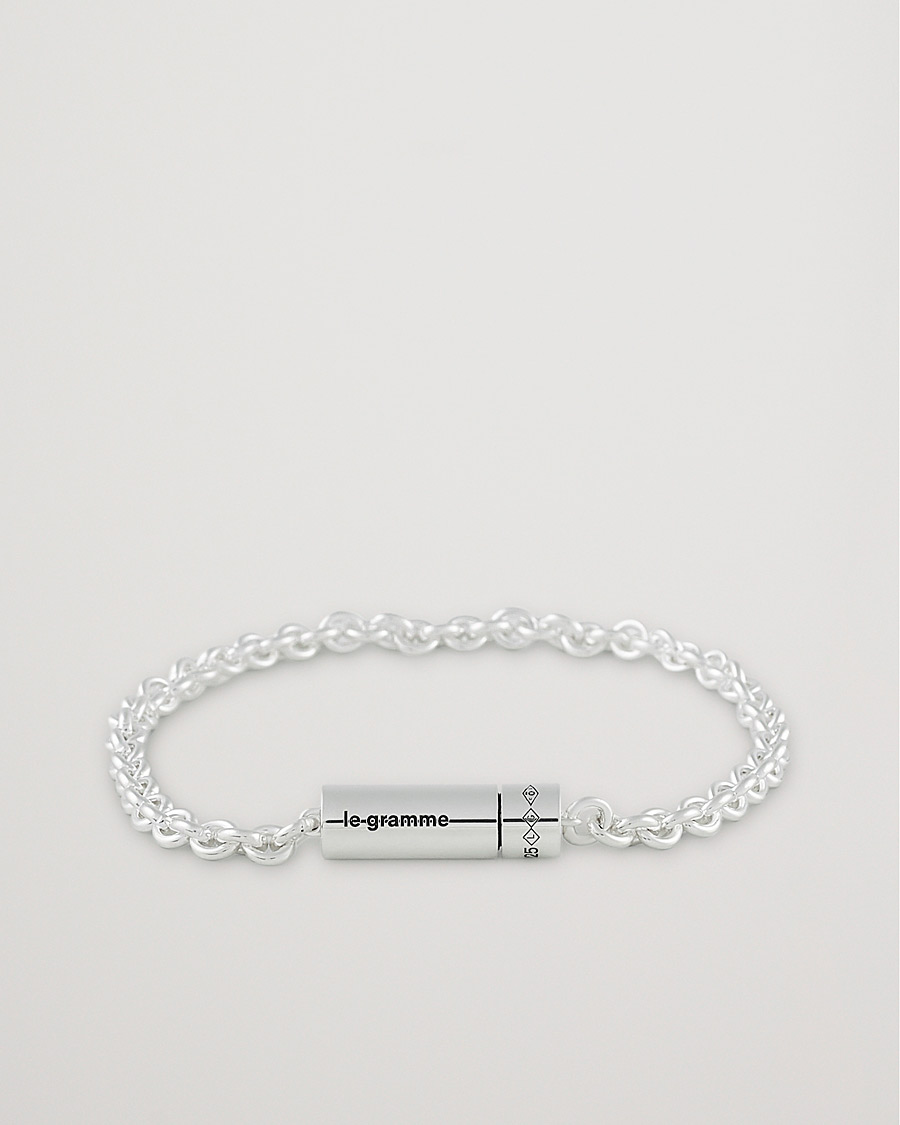 Men | Jewellery | LE GRAMME | Chain Cable Bracelet Sterling Silver 11g