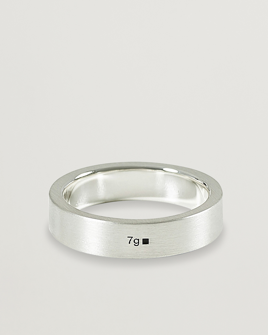 Men | Jewellery | LE GRAMME | Ribbon Brushed Ring Sterling Silver 7g