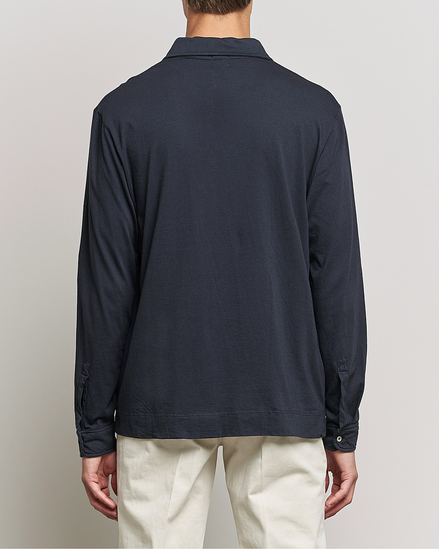 Men | Sweaters & Knitwear | Massimo Alba | Ischia Cotton/Cashmere Polo Navy