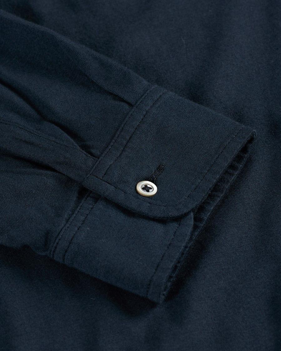 Men | Sweaters & Knitwear | Massimo Alba | Ischia Cotton/Cashmere Polo Navy