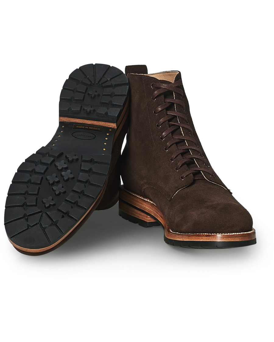 Men | Yuketen Lace Up Boots Dark Brown Suede | Yuketen | Lace Up Boots Dark Brown Suede