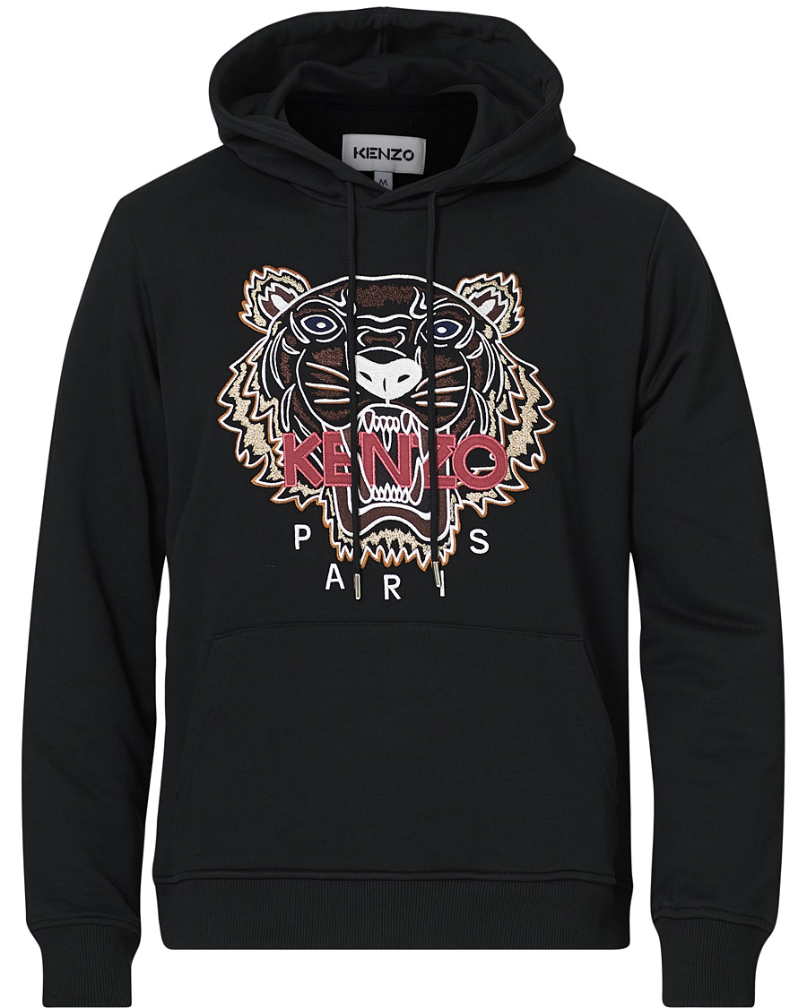 Men | Sweaters & Knitwear | KENZO | Icon Tiger Hoodie Black
