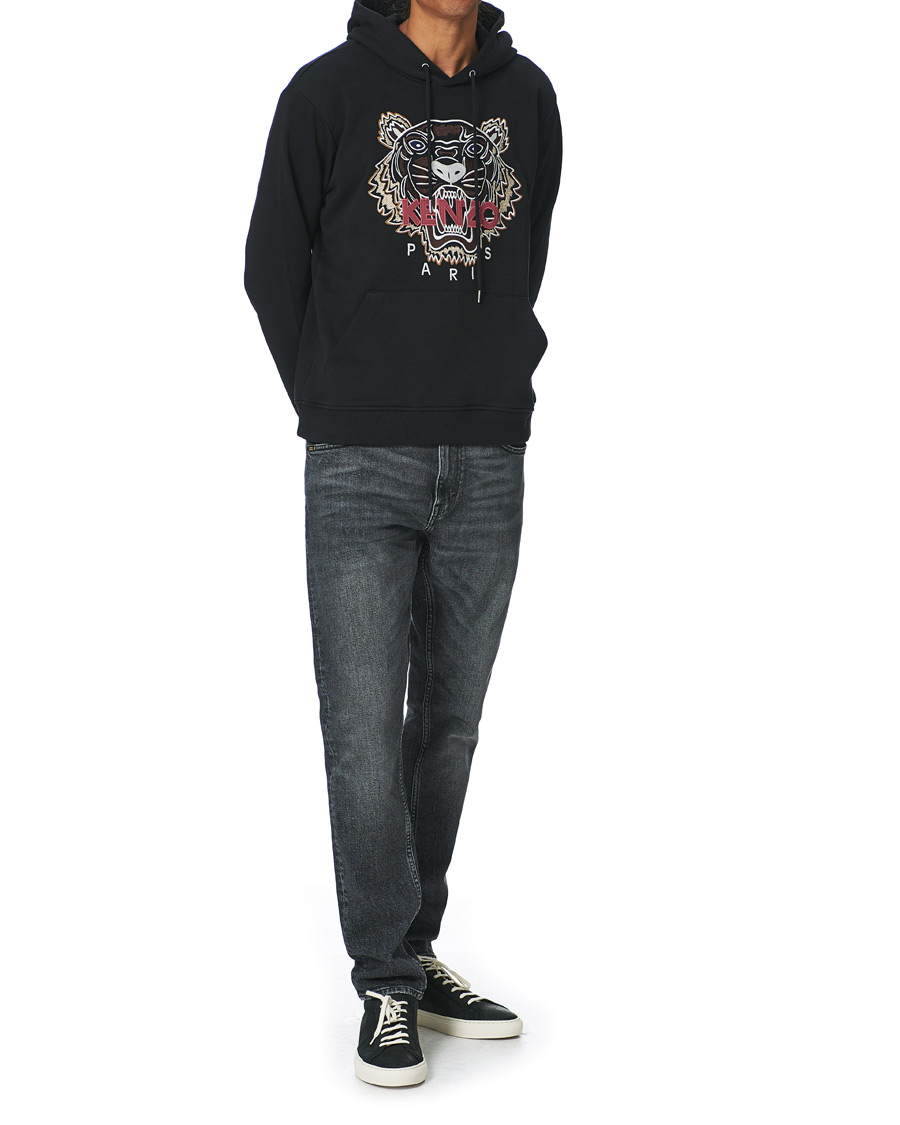 Men | Sweaters & Knitwear | KENZO | Icon Tiger Hoodie Black