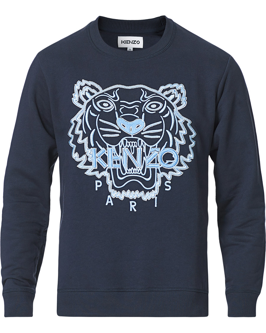 Men | Sweaters & Knitwear | KENZO | Icon Tiger Sweatshirt Navy