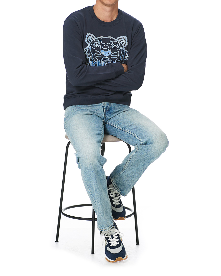 Men | Sweaters & Knitwear | KENZO | Icon Tiger Sweatshirt Navy